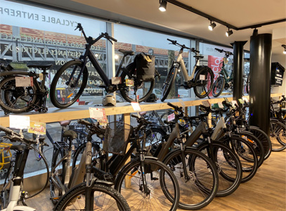Intérieur magasin de vélos Paris 13