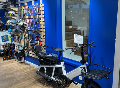 Intérieur magasin de vélos Paris 13