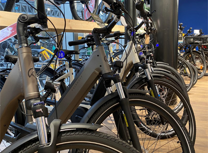 Intérieur magasin de vélos Paris 13